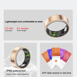Smart Ring Health Tracker - Fitness Sleep Heart Rate Blood Oxygen Tracker Smart Ring For Men And Women,IP68 Waterproof Level Bluetooth Fitness Tracker Rings Family Care