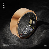 Smart Ring Health Tracker - Fitness Sleep Heart Rate Blood Oxygen Tracker Smart Ring For Men And Women,IP68 Waterproof Level Bluetooth Fitness Tracker Rings Family Care